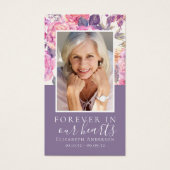 Carte de prière Peony Floral (Devant)