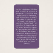 Carte de prière Peony Floral (Dos)