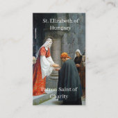 Carte de prière personnalisable St. Elizabeth de H (Devant)