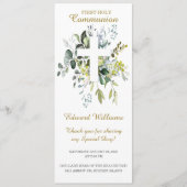 Carte de prière personnalisée pour la première com (Devant)