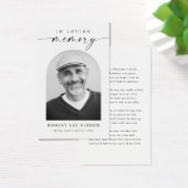 Carte de prière photo commémorative funéraire mini (Bureau)