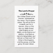 Carte de prière photo commémorative In Love Memory (Dos)