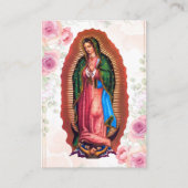 Carte de prière photo de Notre-Dame de Guadalupe (Devant)