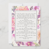 Carte de prière photo du mémorial des funérailles  (Dos)