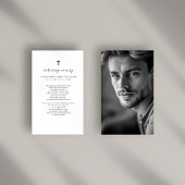 Carte de prière photo du Mémorial des funérailles 