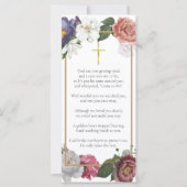 Carte de prière photo du mémorial des funérailles  (Dos)