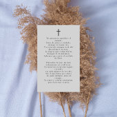 Carte de prière photo du mémorial funéraire espagn