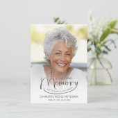 Carte de prière photo en mémoire d'amour (Debout devant)