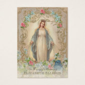 Carte de prière photo Memorial Mary funéraire (Devant)