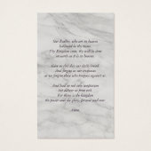 Carte de prière photo Misty Automne (Dos)