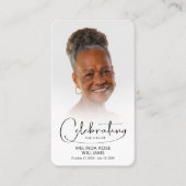 Carte de prière photo pour célébrer la vie (Devant)