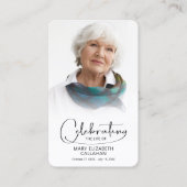 Carte de prière photo pour célébrer la vie (Devant)