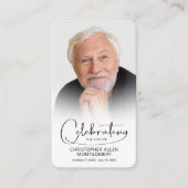 Carte de prière photo pour célébrer la vie (Devant)