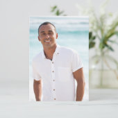 Carte de prière photo pour le mémorial des funérai (Debout devant)