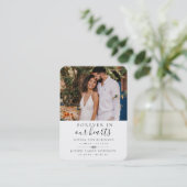 Carte de prière photo pour les funérailles commémo (Debout devant)