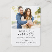 Carte de prière photo pour les funérailles commémo (Devant)