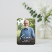 Carte de prière photo pour toujours dans nos coeur (Debout devant)