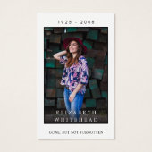 Carte de prière photo Sympathy (Devant)