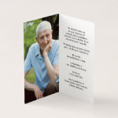 Carte de prière pliée du drapeau américain (Inside)