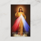 Carte de prière pour Chaplet funéraire de la Misér (Devant)