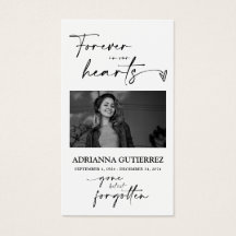 Carte de prière pour la photo commémorative de scr