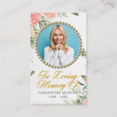 Carte de prière pour la photo de couleur rose bota (Devant)