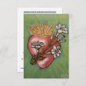 Carte de prière pour la protection de Saint Joseph (Devant / Derrière)