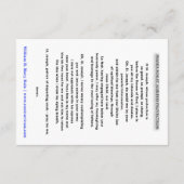 Carte de prière pour la protection de Saint Joseph (Dos)