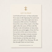 Carte de prière pour l'anniversaire du Mariage cat (Dos)