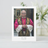 Carte de prière pour le Pape Léon XIV, Vicaire du  (Debout devant)