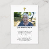 Carte de prière pour les chrétiens orthodoxes (Dos)