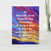 Carte de prière pour les condoléances du coeur (Devant)