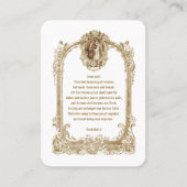 Carte de prière pour les écritures Mariages cathol (Devant)