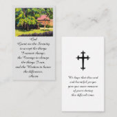 Carte de prière pour les funérailles commémorative (Devant / Derrière)