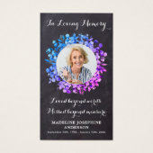 Carte de prière pour les funérailles du Mémorial r (Devant)