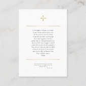 Carte de prière pour les funérailles orthodoxes si (Dos)