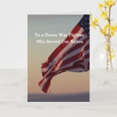 Carte de prière pour les militaires (Fleur jaune)