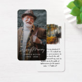 Carte de prière Premium Full Photo Fall Leaks (Bureau)