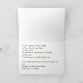 Carte de prière prophétique pour l'onction (Intérieur)