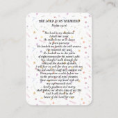 Carte de prière Psalm Photo In Love (Dos)