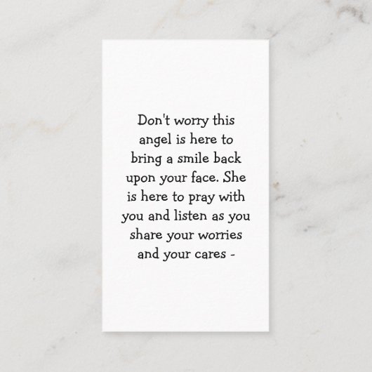 Carte de prière Rainbow (Dos)