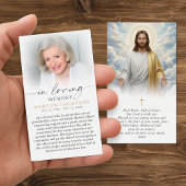 Carte de prière religieuse Jésus Je vous salue Mar