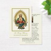 Carte de prière religieuse pour les funérailles de (Bureau)