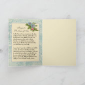 Carte de prière religieuse vintage Sainte Jeanne d (Intérieur)