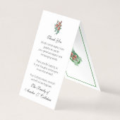 Carte de prière Rose catholique (Dos)