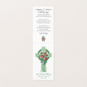 Carte de prière Rose catholique (Extérieur déplié)