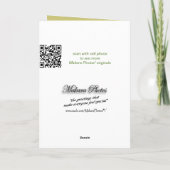 Carte de prière rosée Knockout - personnaliser (Dos)