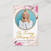 Carte de prière Rosy Blush personnalisée Photo (Devant)