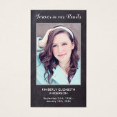 Carte De Prière Rustique De Célébration De La Vie (Devant)