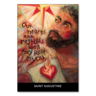Carte de prière Saint Augustin Saint-Esprit